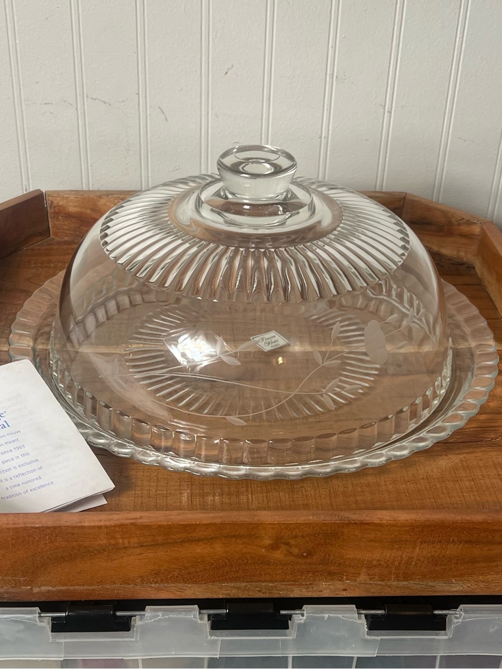 Princess House | Pie Plate & Cover
